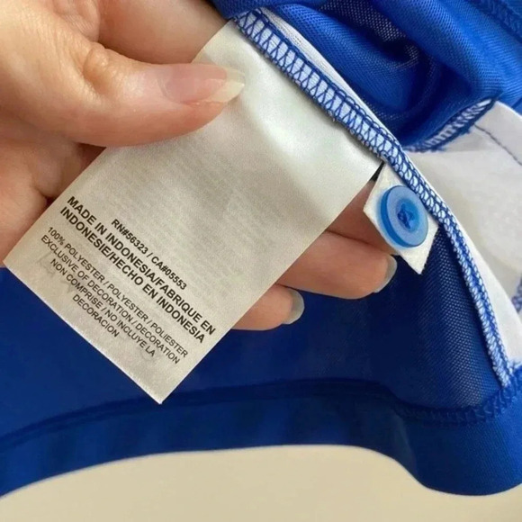 Nike Dri-Fit Blue and White Alabama Crimson Tide Polo Shirt, Women’s Medium - Picture 6 of 15